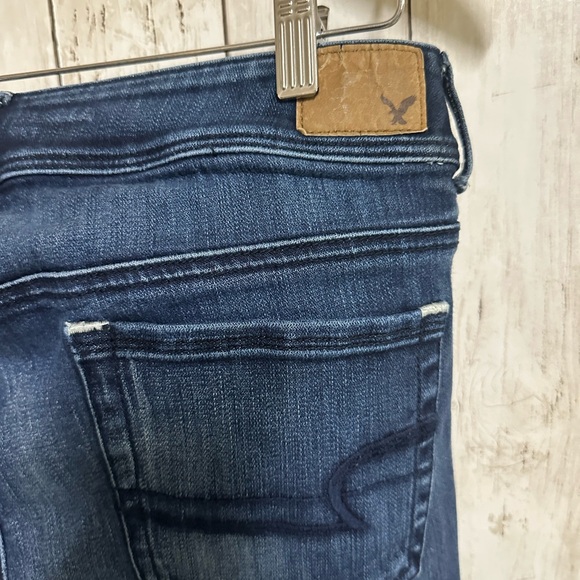 American Eagle Outfitters Dark Blue Kick Boot Jeans Size 10 - Picture 5 of 7